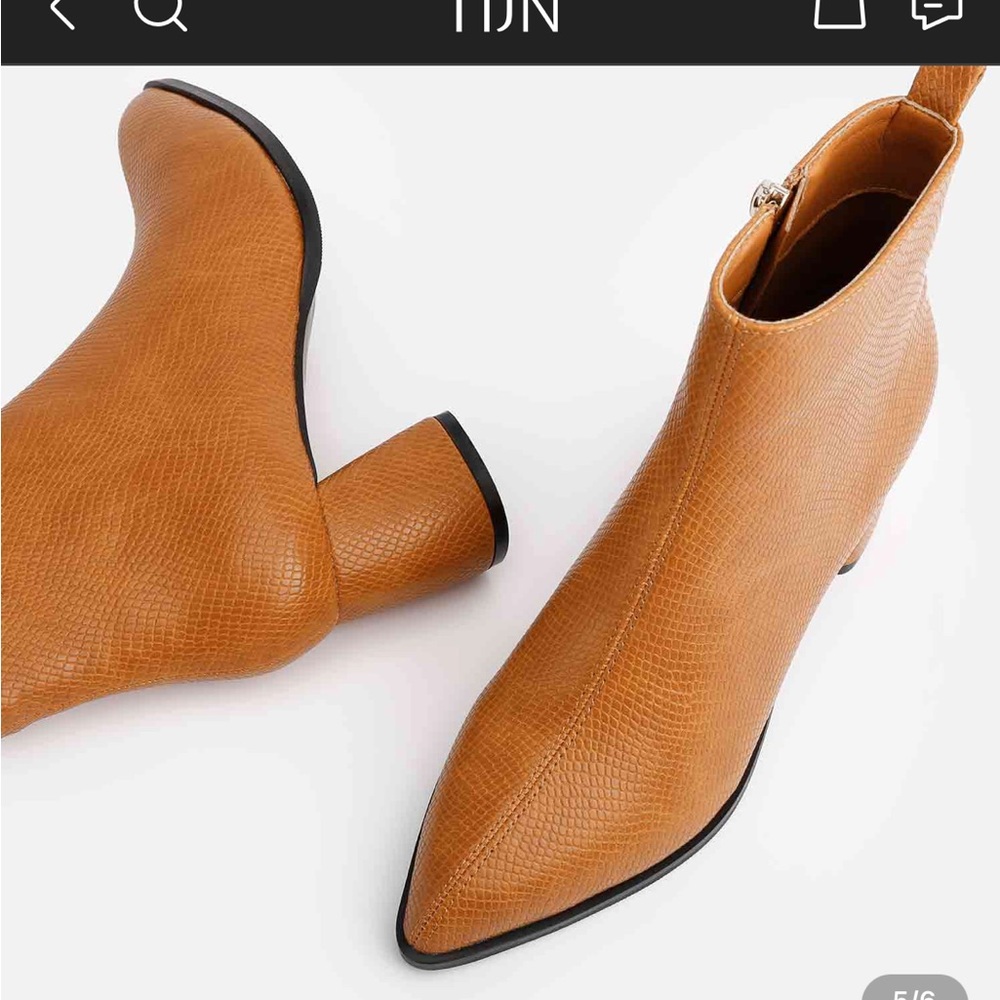 TIJN Selma boots color amber, size 7
